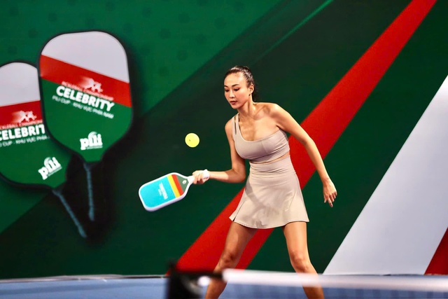 Sao làng giải trí hào hứng tham dự Giải Pickleball Celebrity Championship 2024- Ảnh 4.