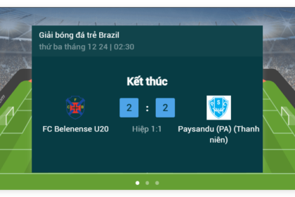 FC Belenense U20 2-2 Paysandu