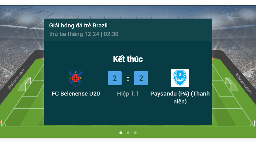 FC Belenense U20 2-2 Paysandu